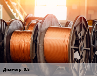 Медная проволока 0.8, т, бухта,катушка, мягкая цена от 1242000 сом / т, где купить, условия доставки в Оше и Ошской области